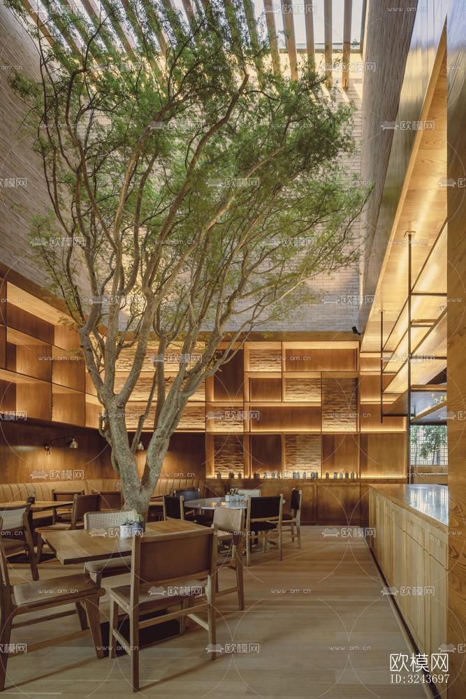 现代西餐厅效果图下载（渲染图12）