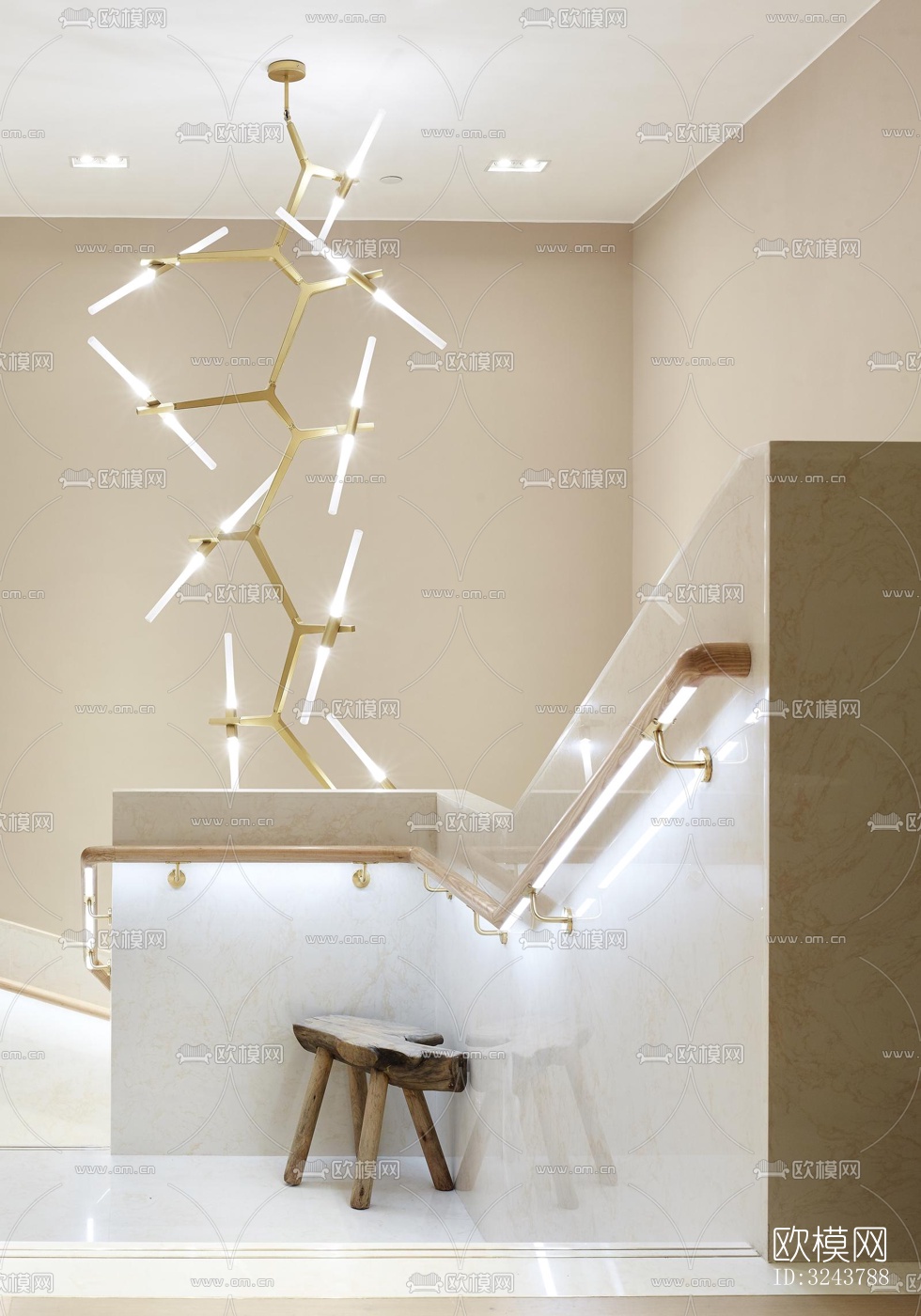 现代西餐厅效果图下载（渲染图10）