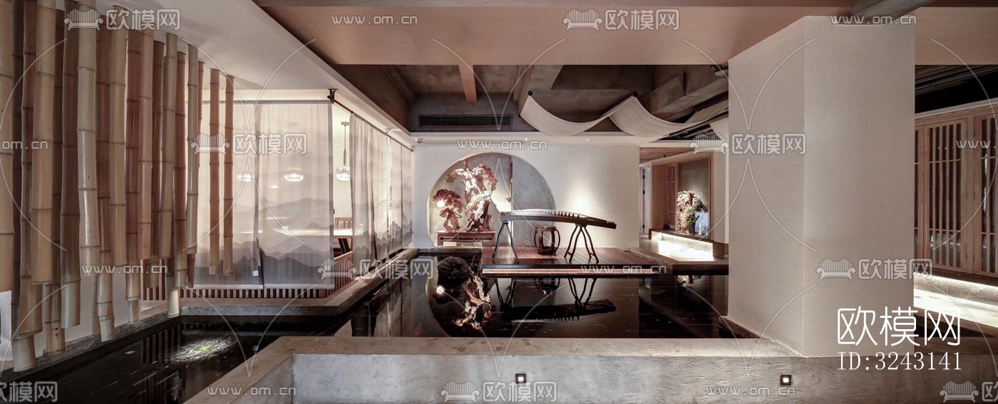 侘寂日韩料理效果图下载（渲染图6）