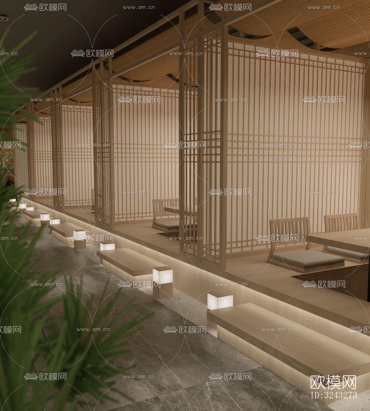 日式日韩料理效果图下载（渲染图8）