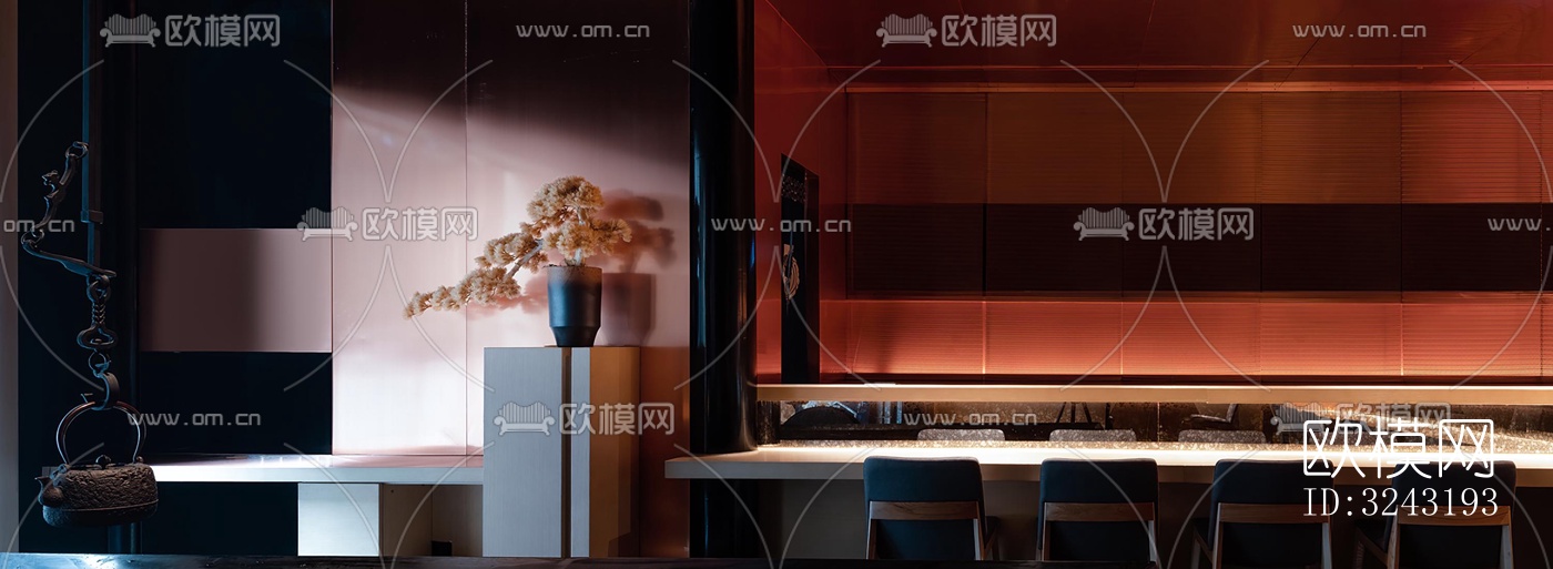 日式日韩料理效果图下载（渲染图7）