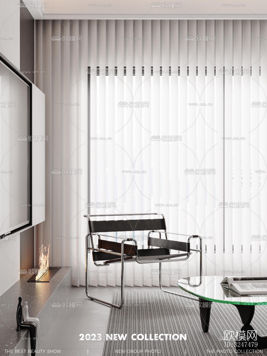 现代客餐厅效果图下载（渲染图10）