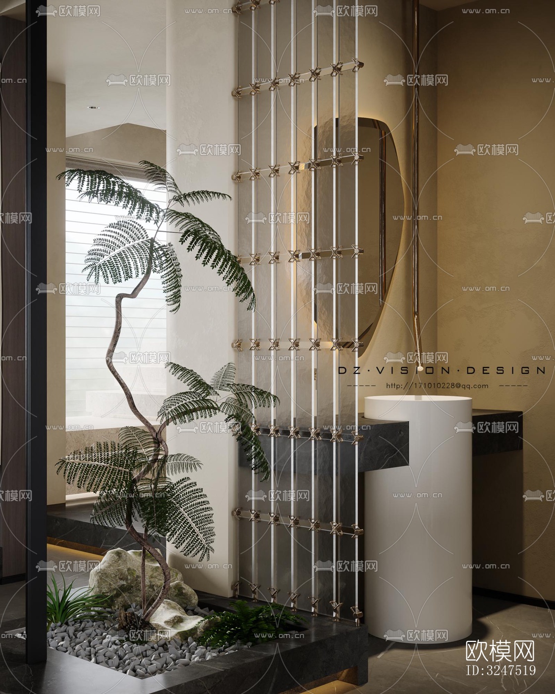 现代客餐厅效果图下载（渲染图7）