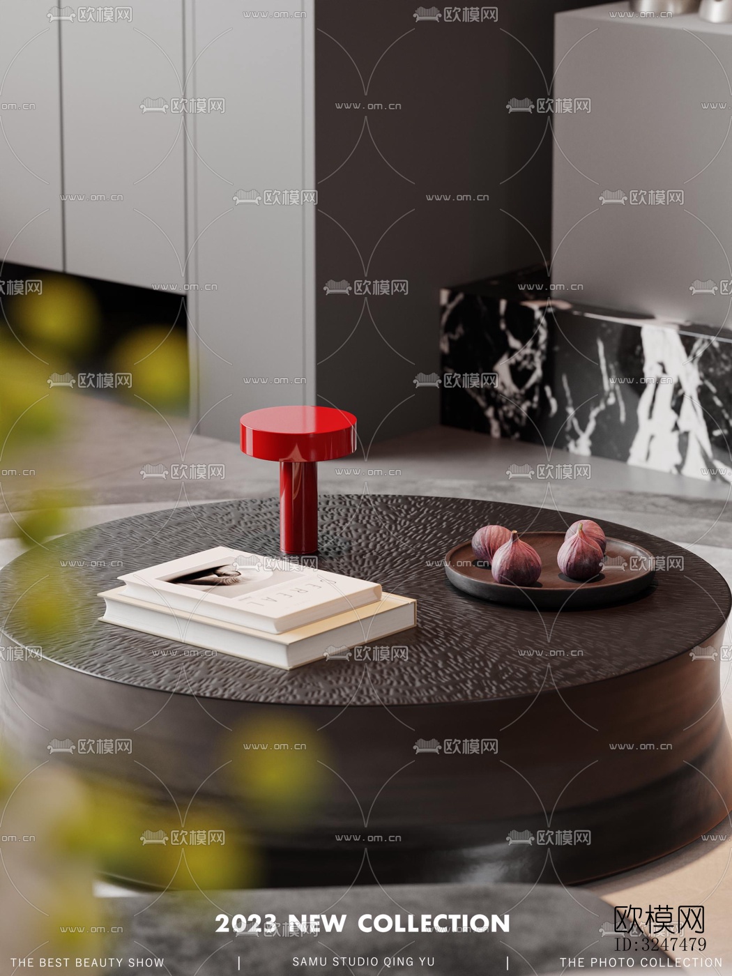 现代客餐厅效果图下载（渲染图2）