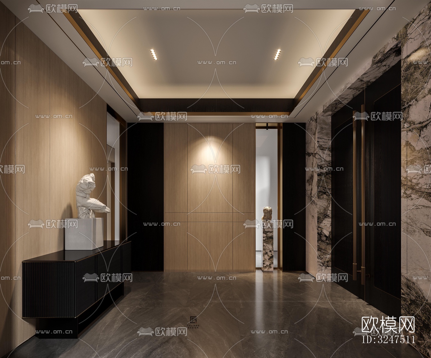 现代客餐厅效果图下载（渲染图8）