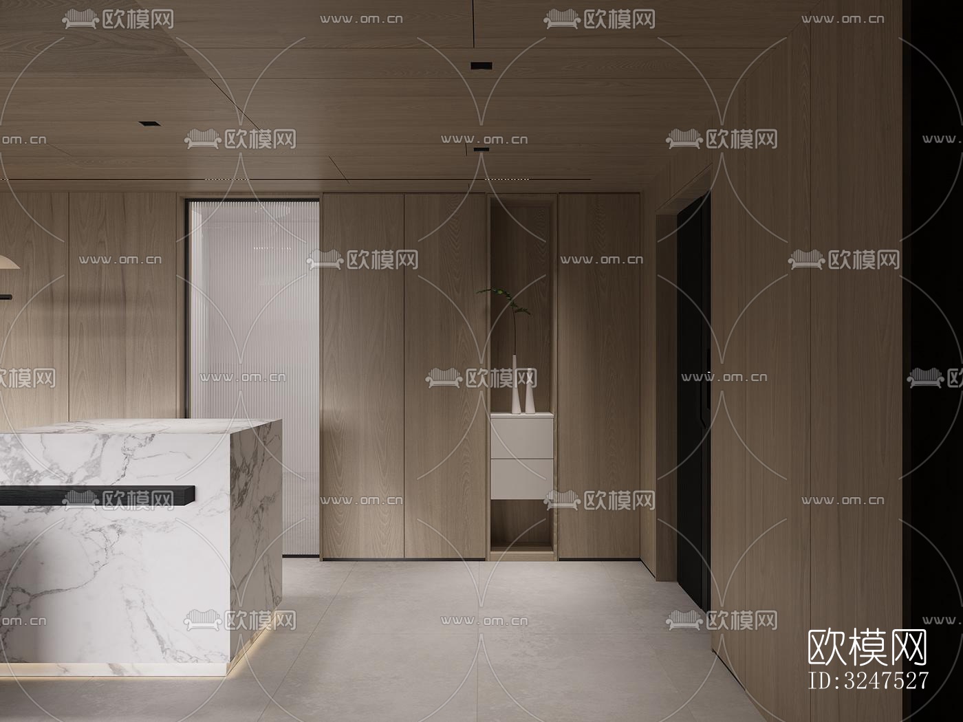 现代客餐厅效果图下载（渲染图2）