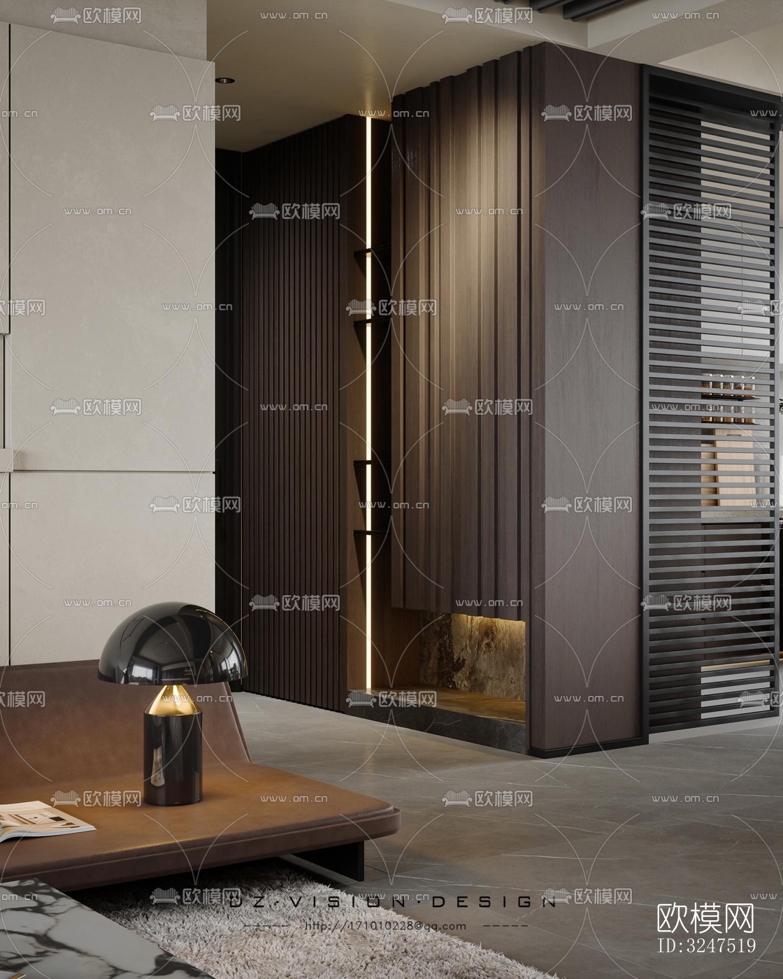 现代客餐厅效果图下载（渲染图3）