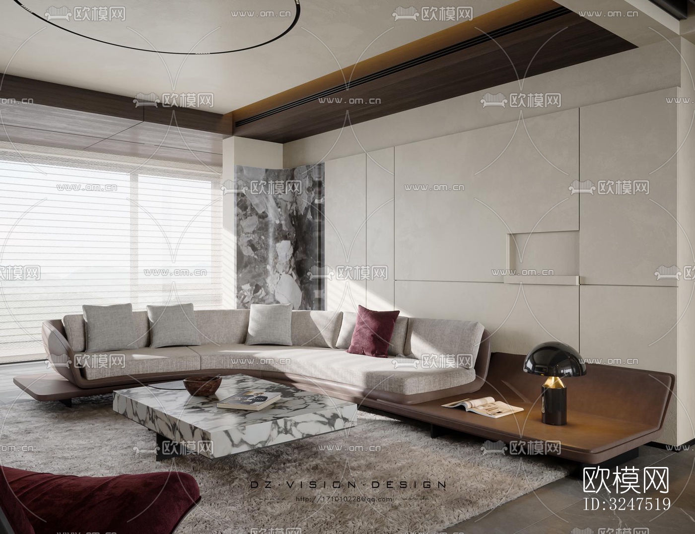 现代客餐厅效果图下载（渲染图8）