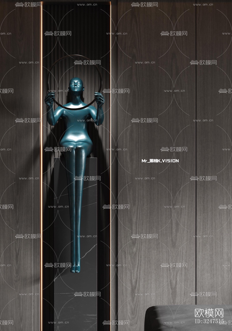 现代客餐厅效果图下载（渲染图6）