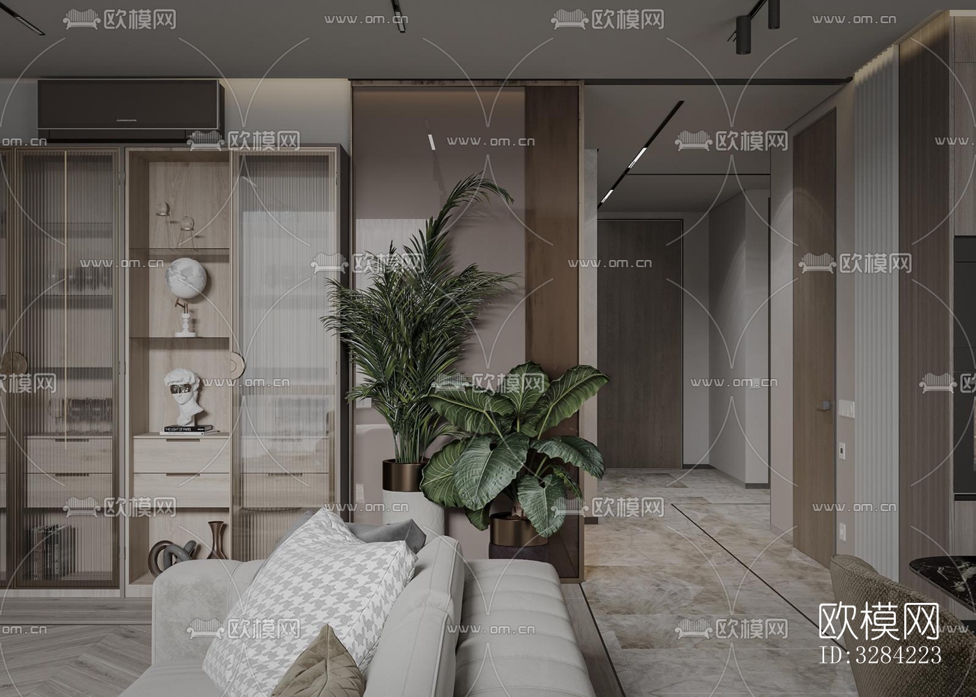 现代客餐厅效果图下载（渲染图8）