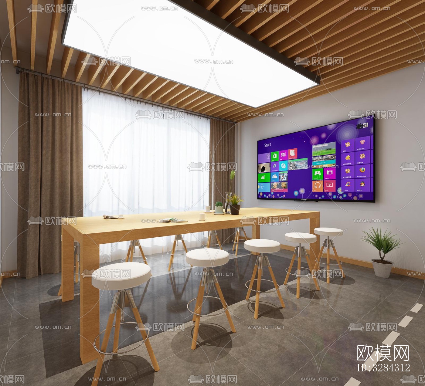 现代幼儿园效果图下载（渲染图13）