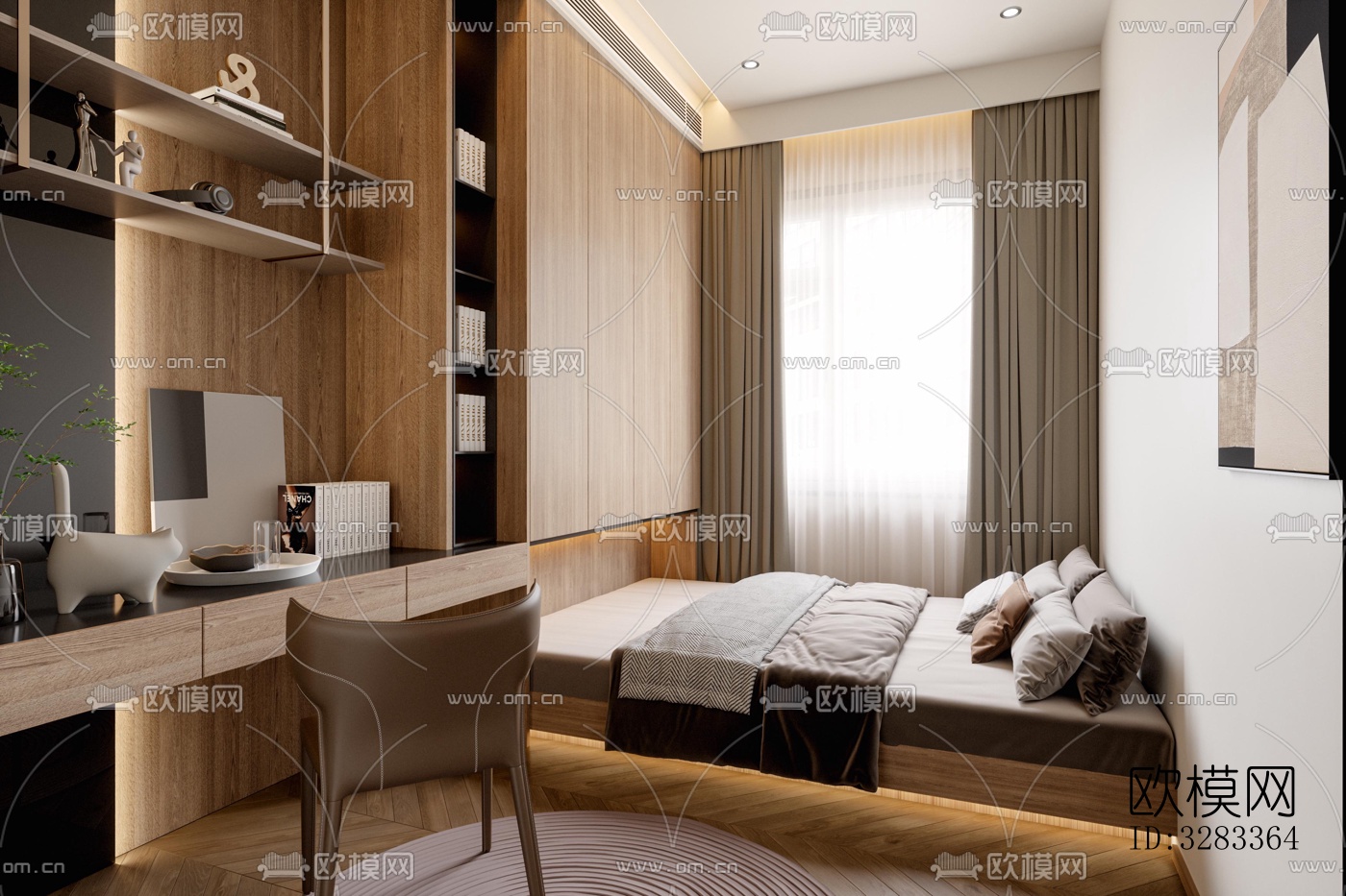 后现代别墅效果图下载（渲染图11）