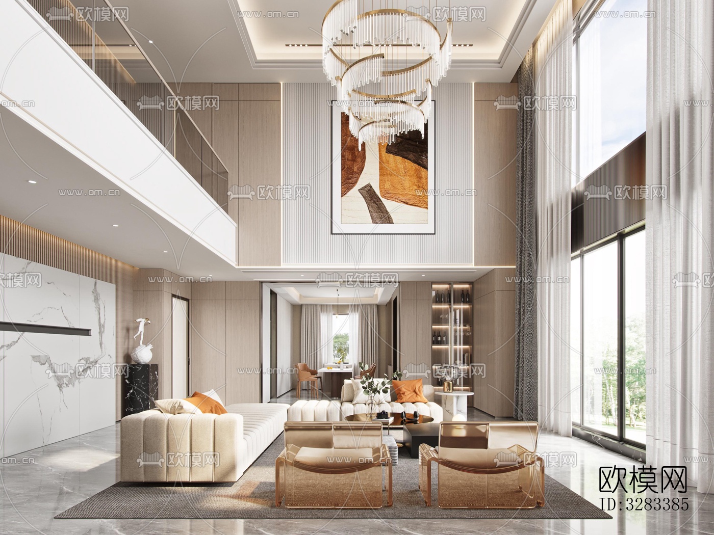 现代别墅效果图下载（渲染图12）