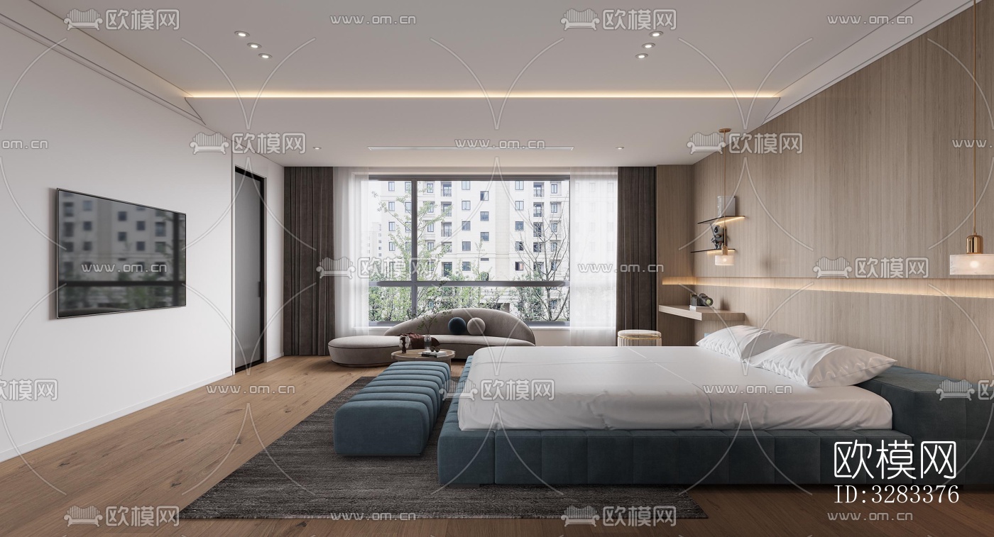 现代别墅效果图下载（渲染图1）