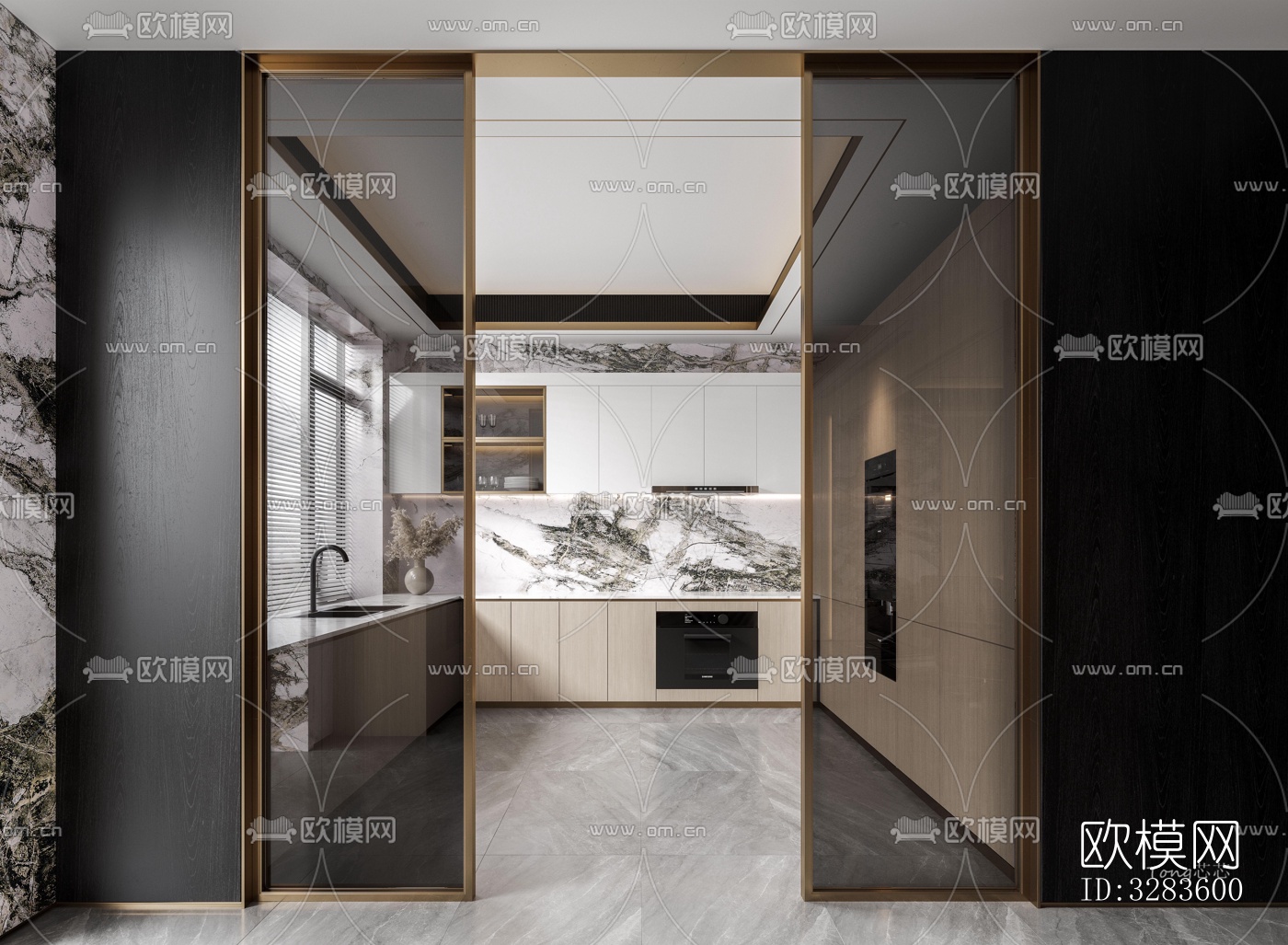現(xiàn)代客餐廳效果圖下載（渲染圖4）