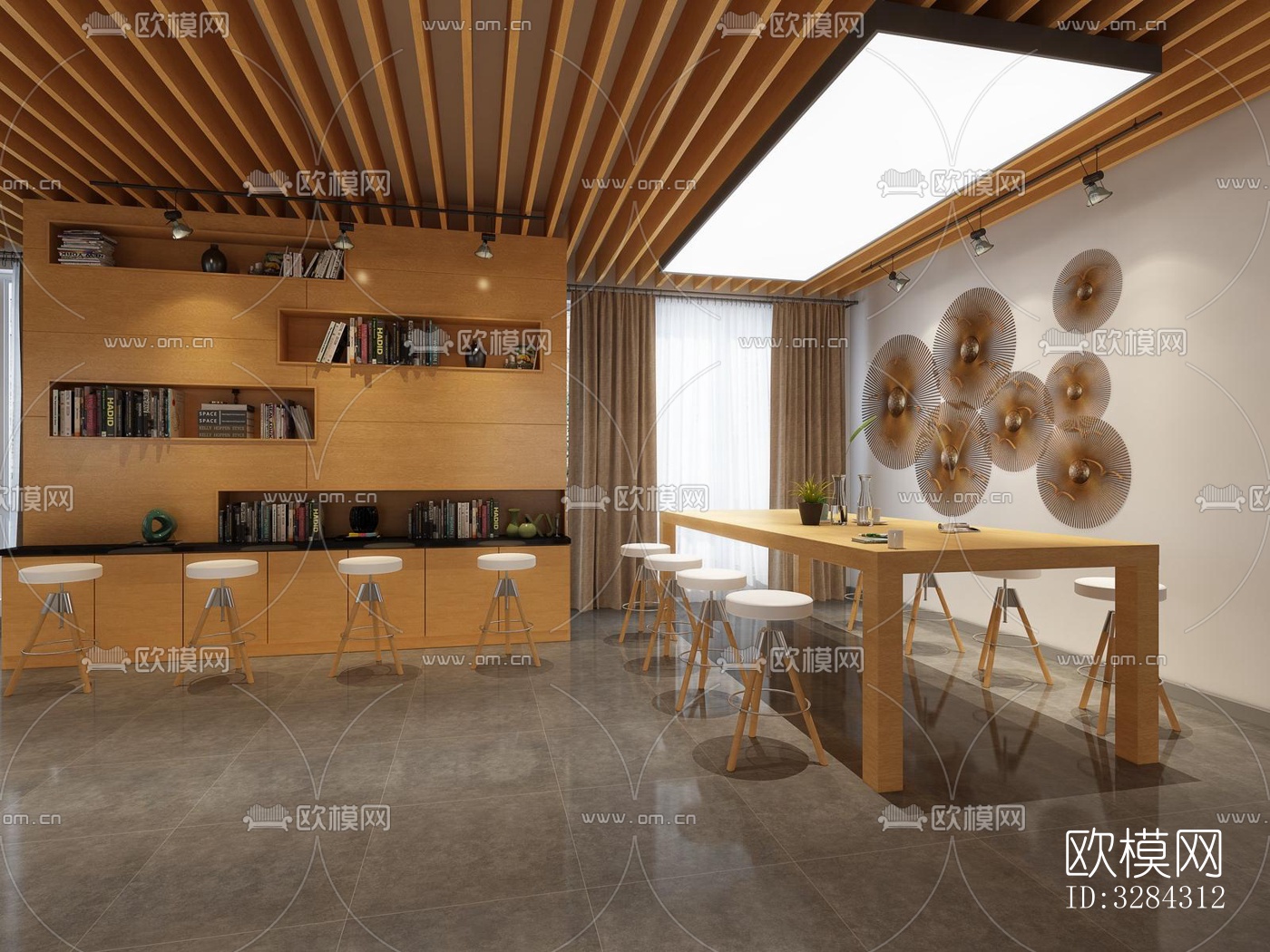 现代幼儿园效果图下载（渲染图1）