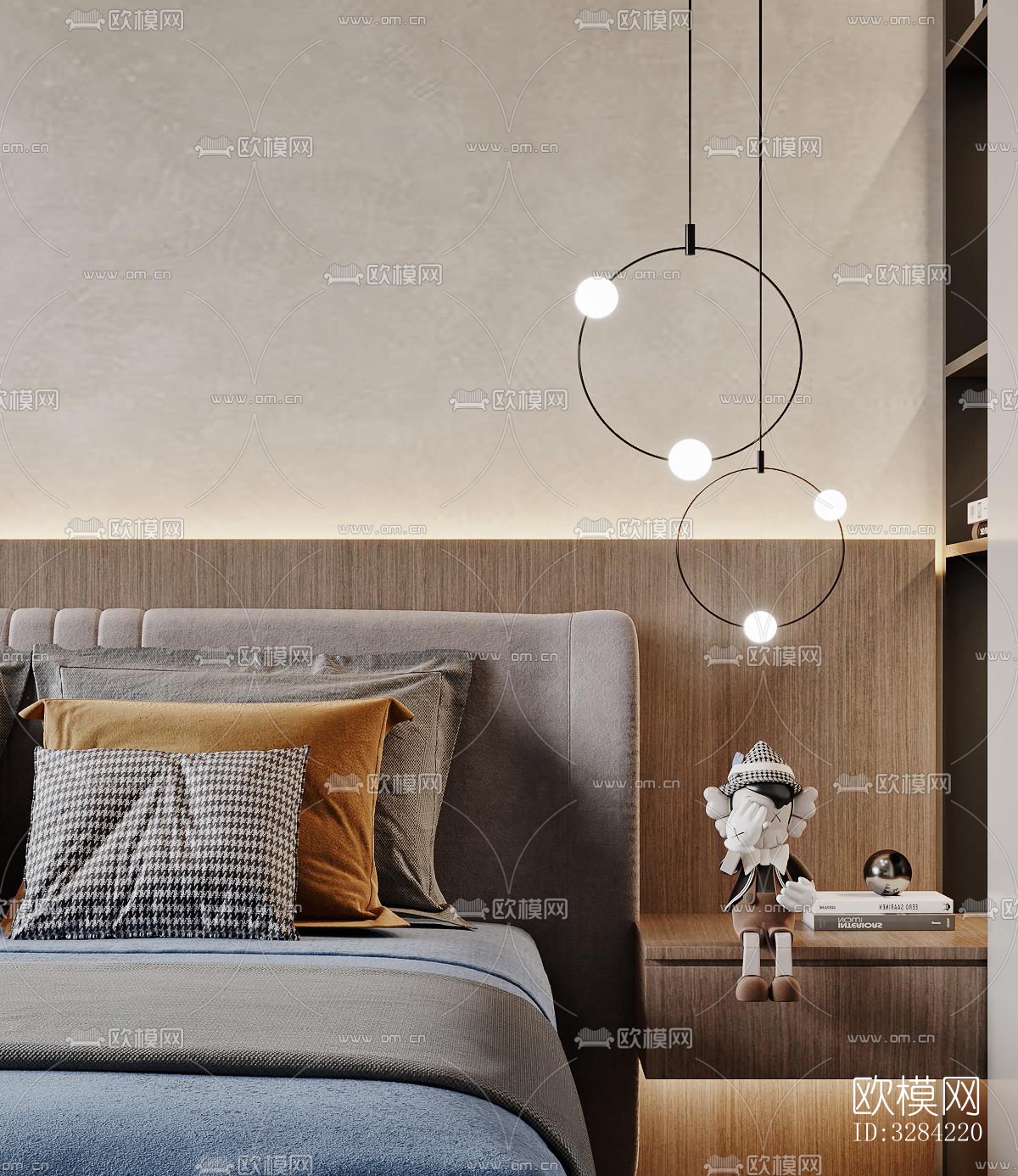 现代客餐厅效果图下载（渲染图5）