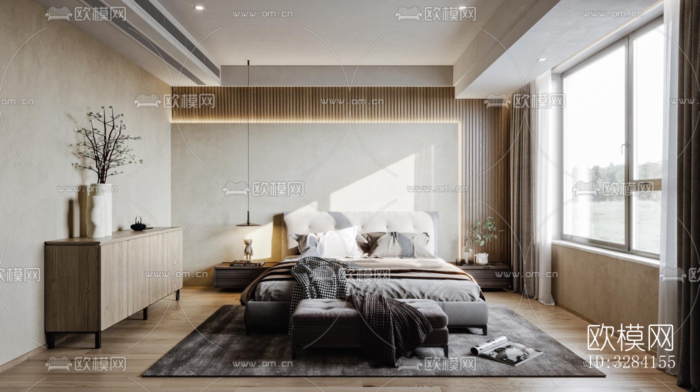 现代客餐厅效果图下载（渲染图10）