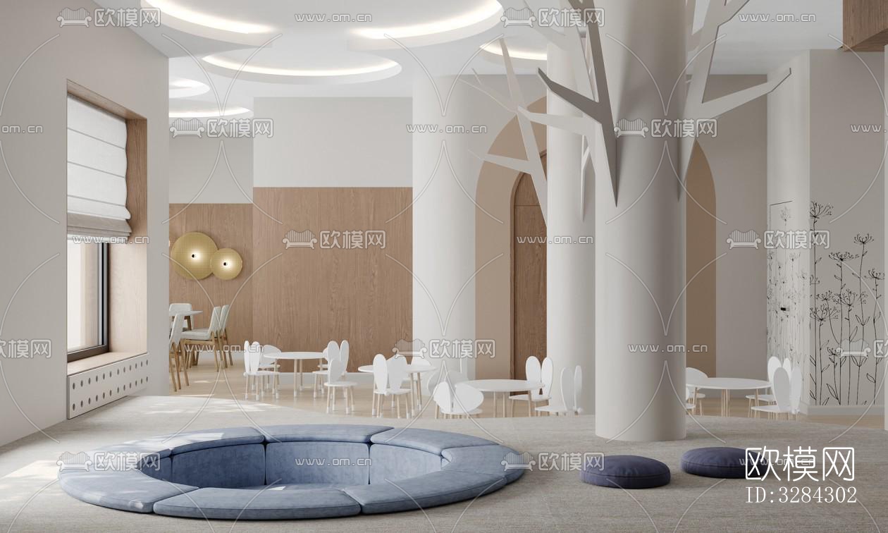 现代幼儿园效果图下载（渲染图13）