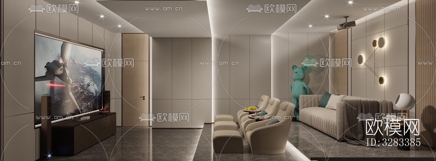 现代别墅效果图下载（渲染图13）