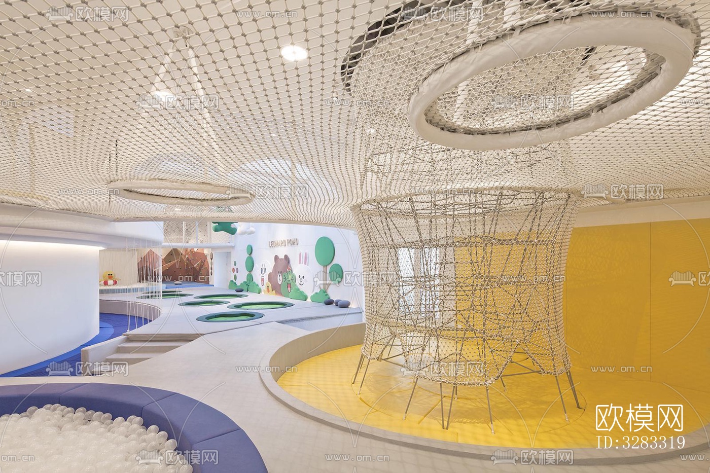 现代儿童游乐效果图下载（渲染图2）
