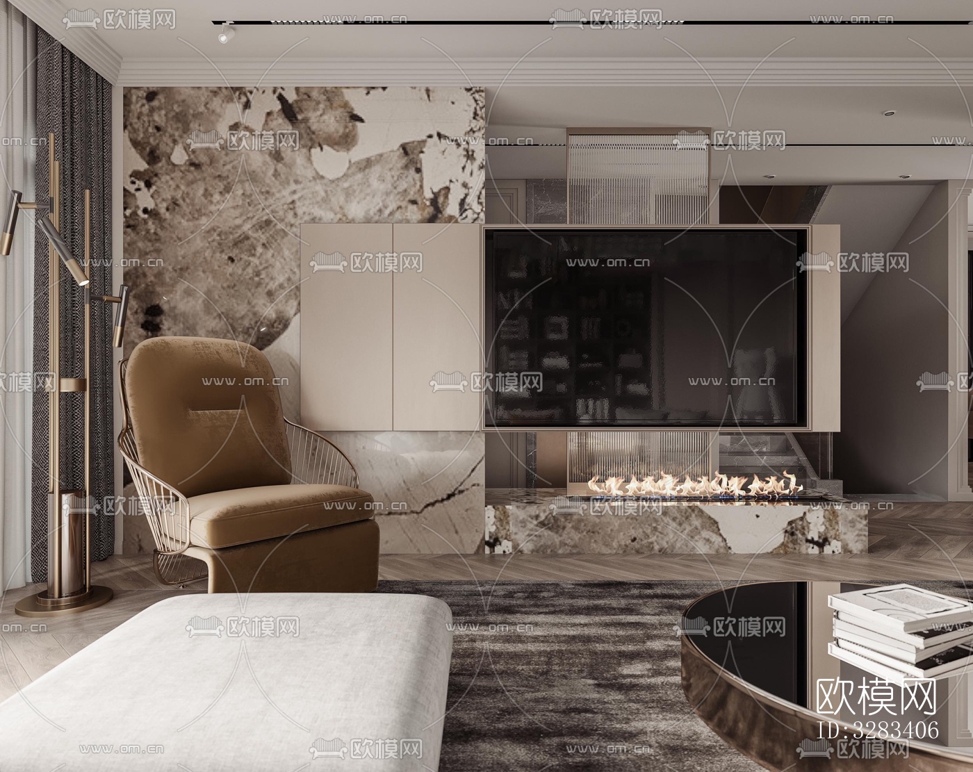 现代别墅效果图下载（渲染图20）