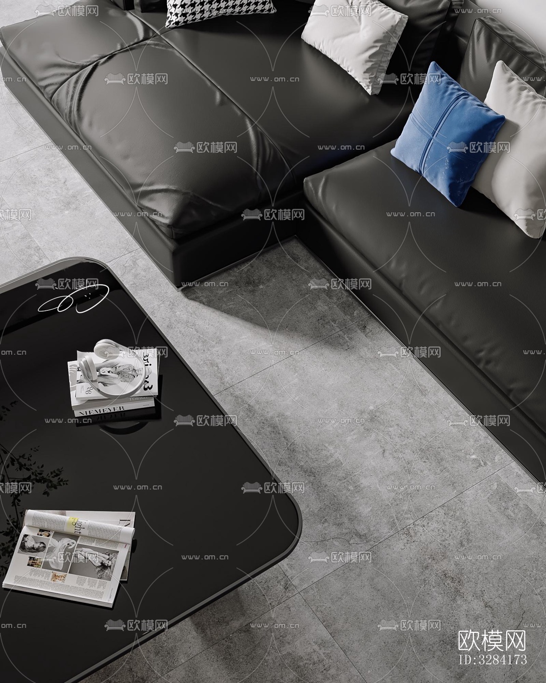 现代客餐厅效果图下载（渲染图5）