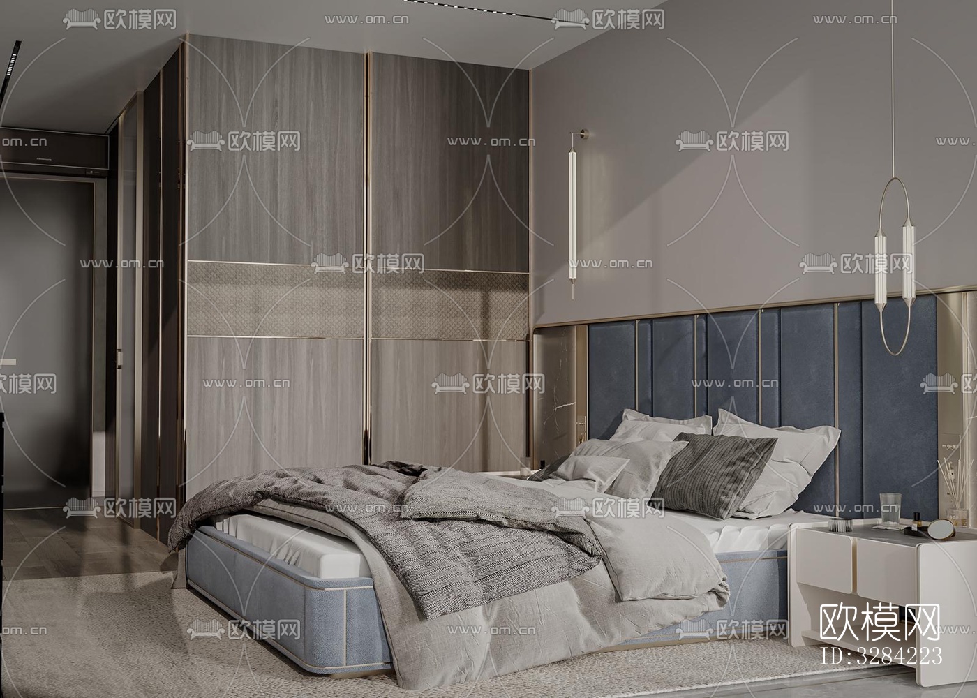 现代客餐厅效果图下载（渲染图2）