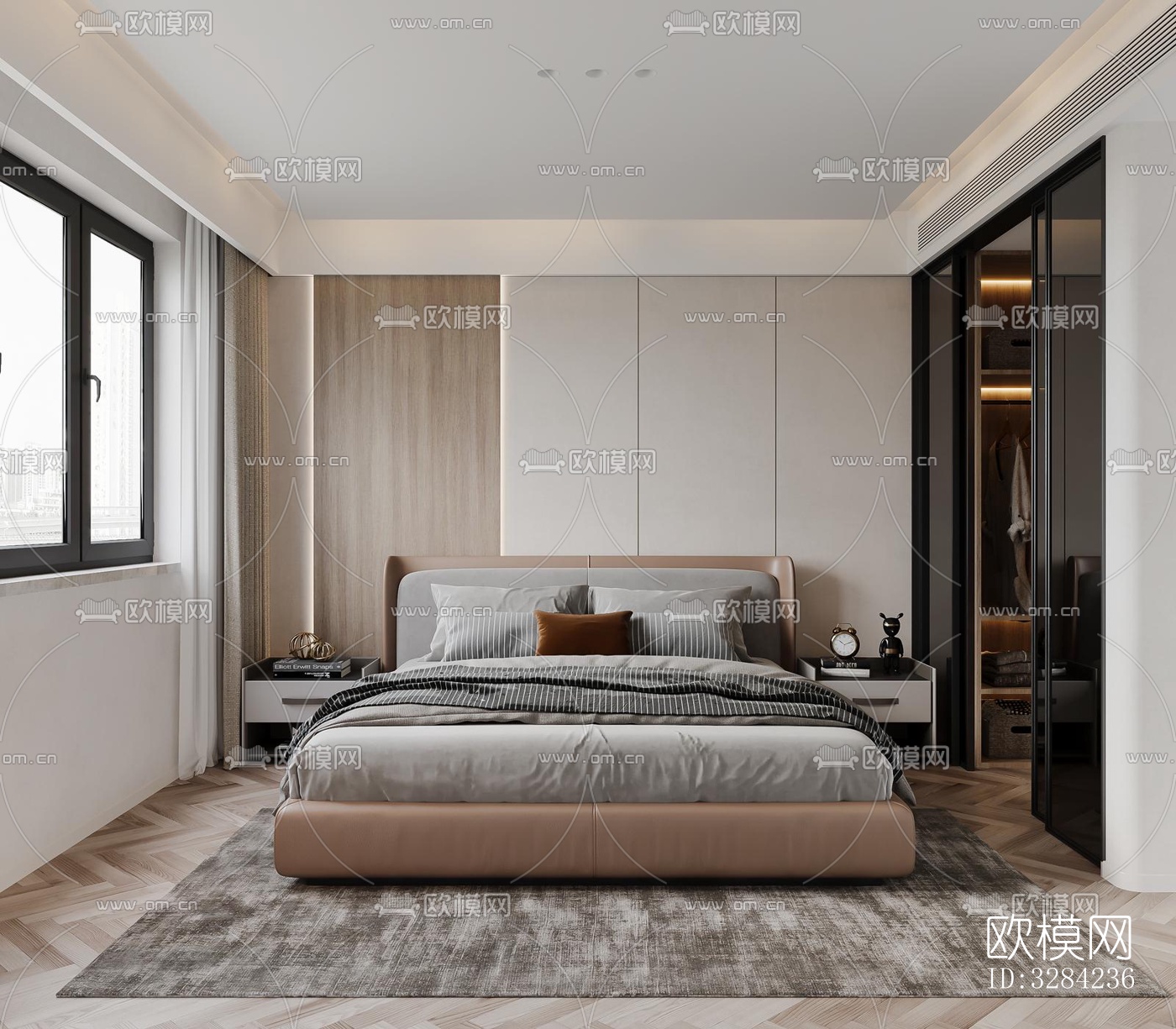 现代客餐厅效果图下载（渲染图7）