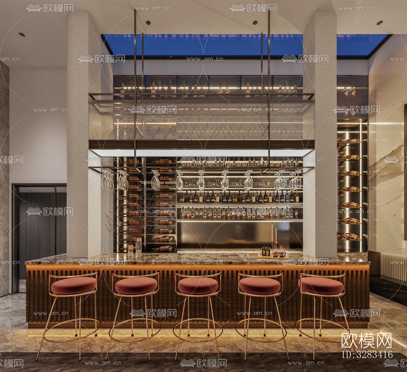 现代别墅效果图下载（渲染图9）