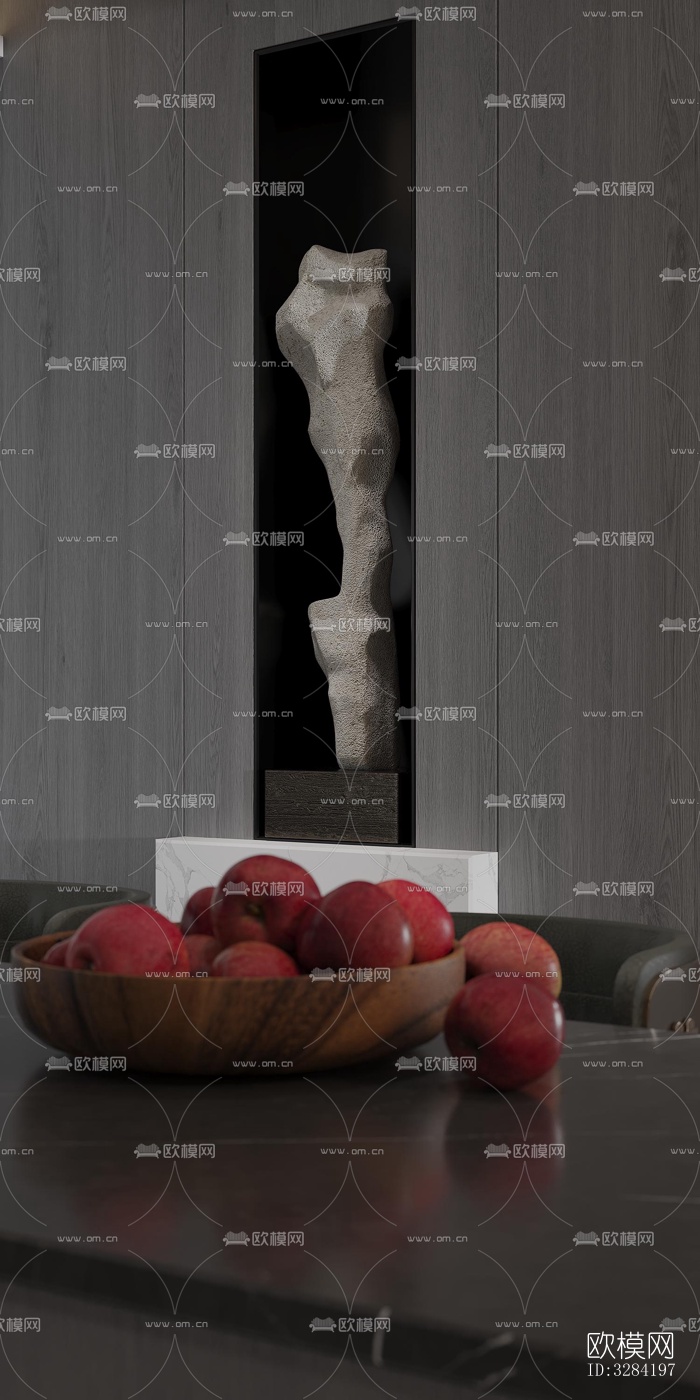 现代客餐厅效果图下载（渲染图3）