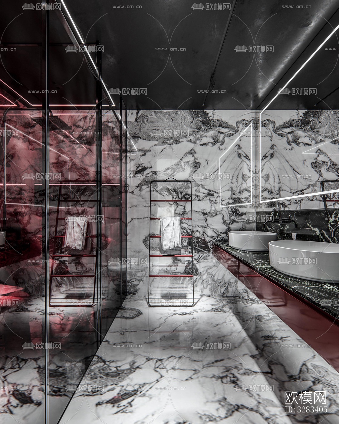 现代别墅效果图下载（渲染图2）