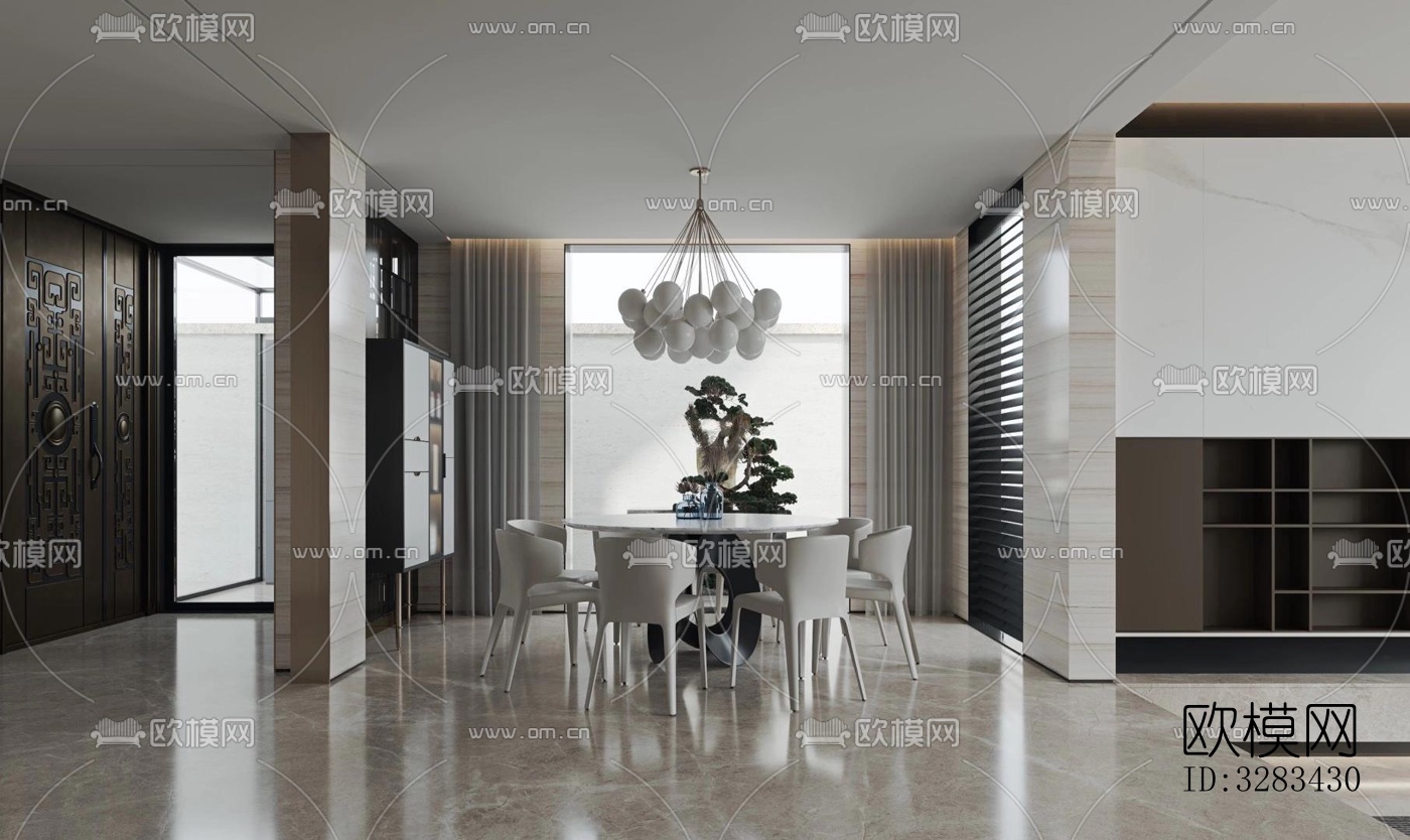 现代别墅效果图下载（渲染图1）