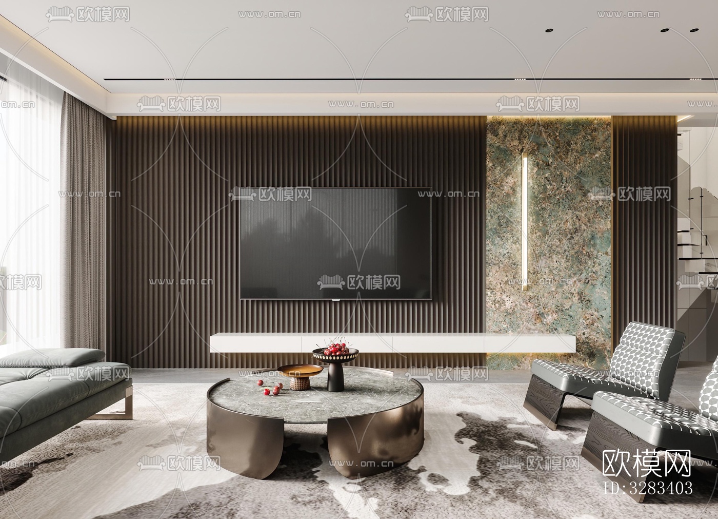 现代别墅效果图下载（渲染图7）