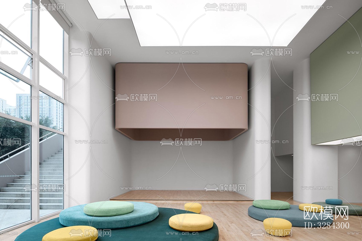 现代幼儿园效果图下载（渲染图16）