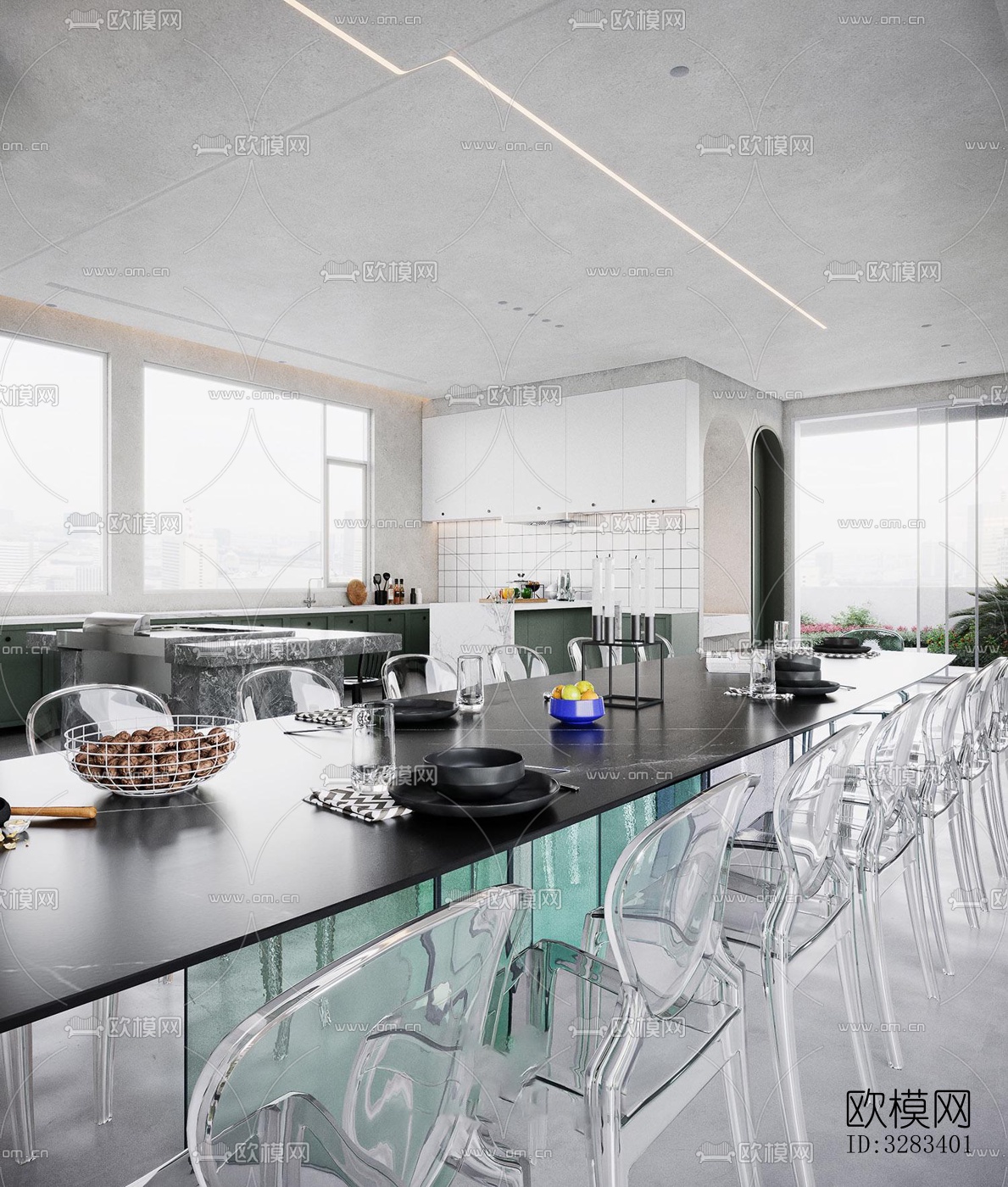 现代别墅效果图下载（渲染图5）