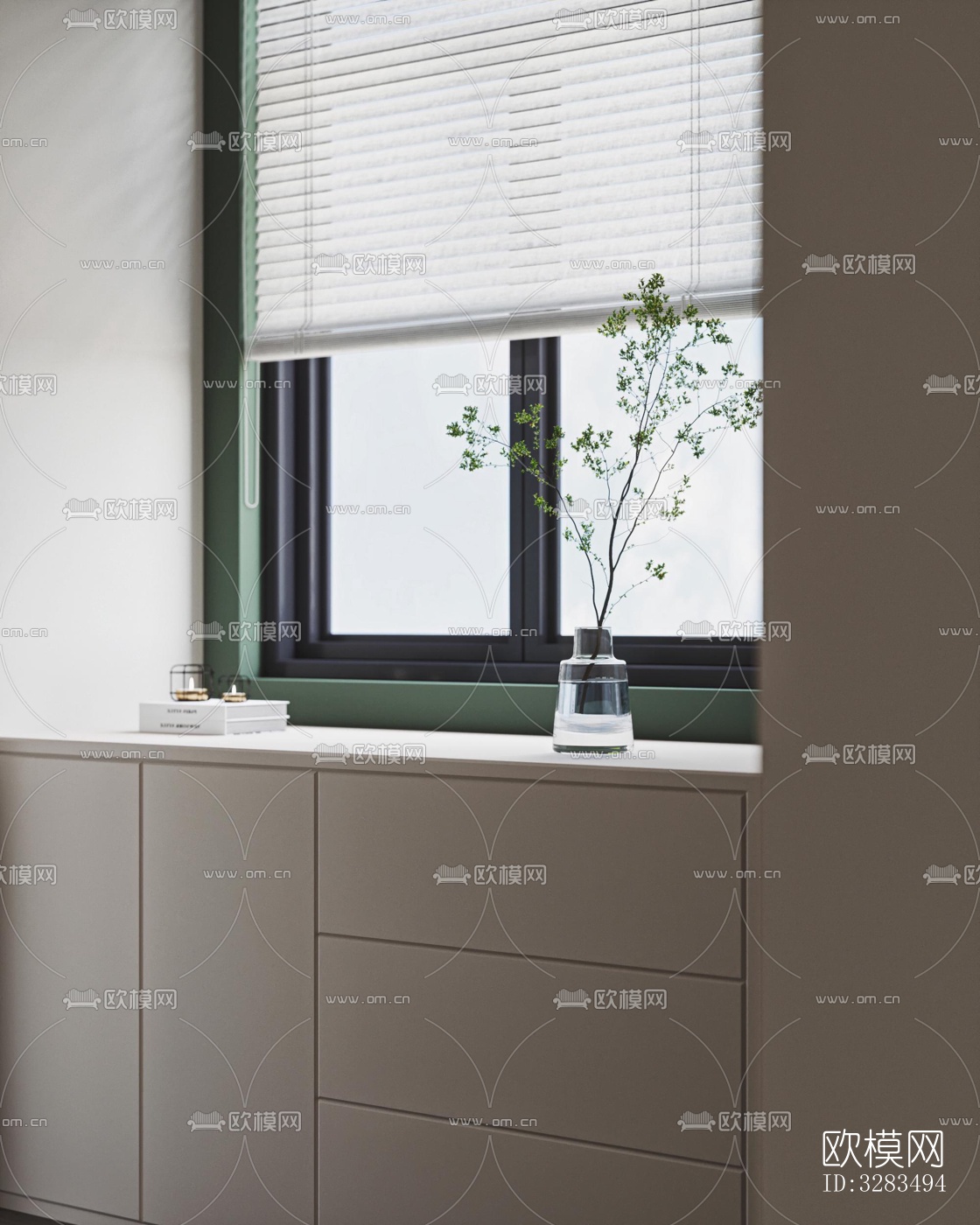 现代卧室效果图下载（渲染图5）