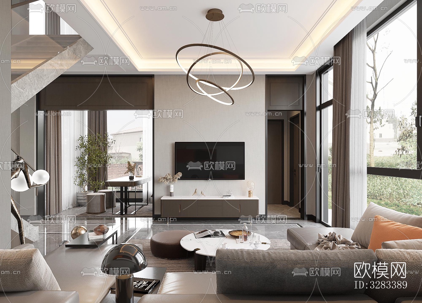 现代别墅效果图下载（渲染图5）