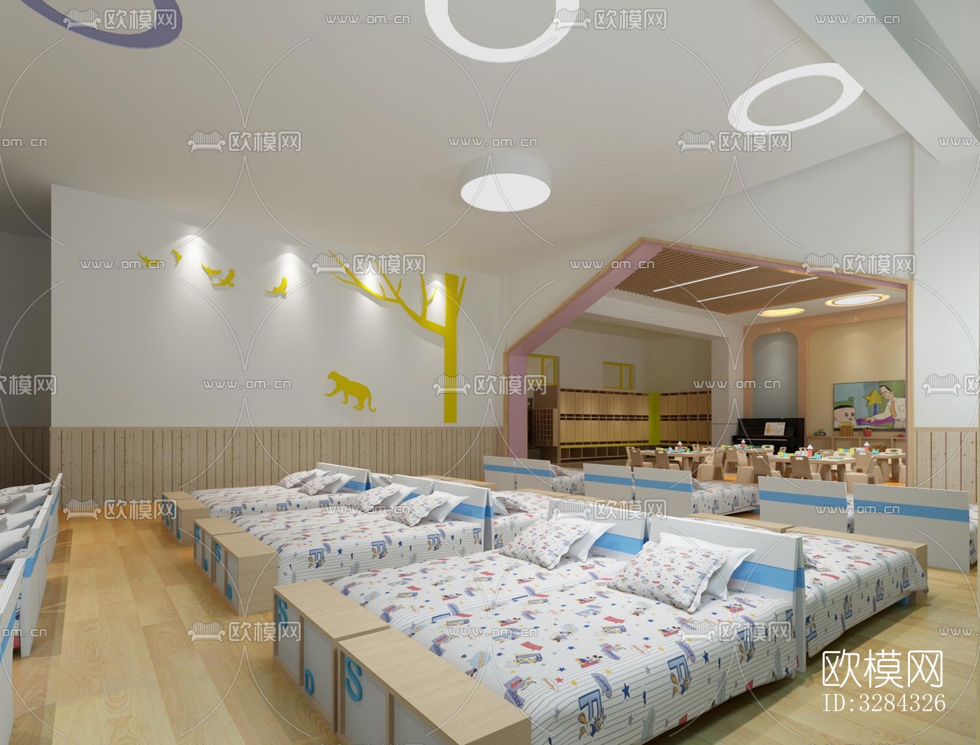 现代幼儿园效果图下载（渲染图14）