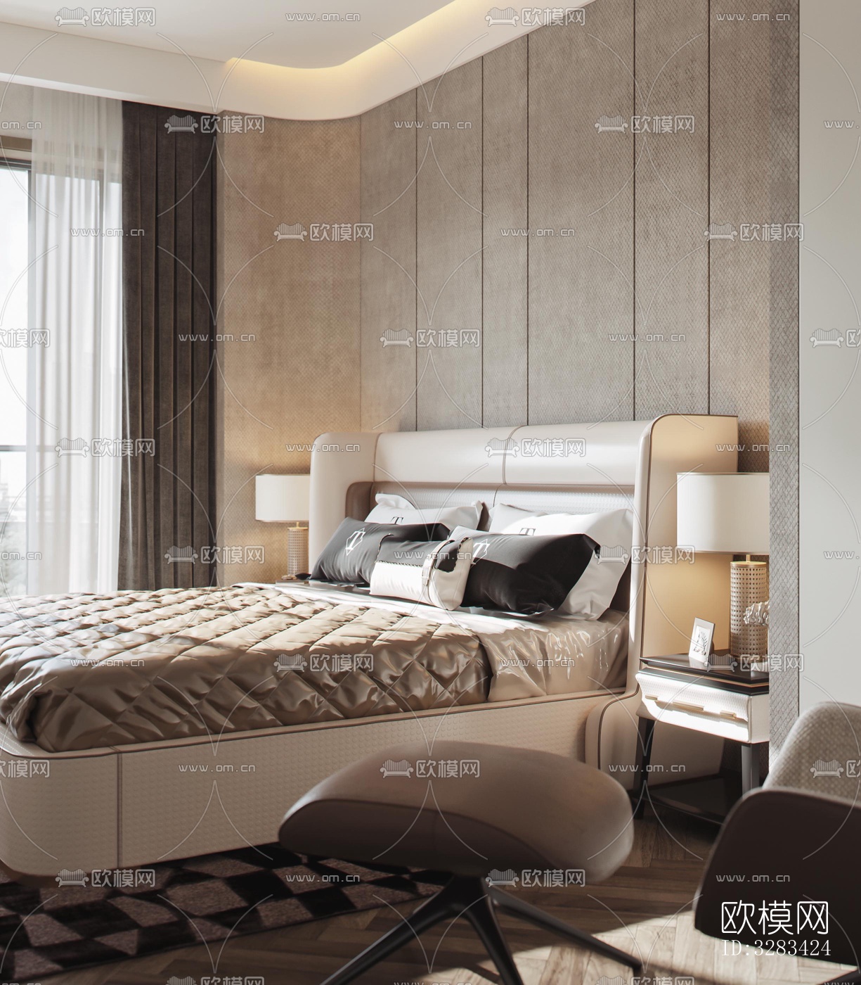 现代别墅效果图下载（渲染图3）