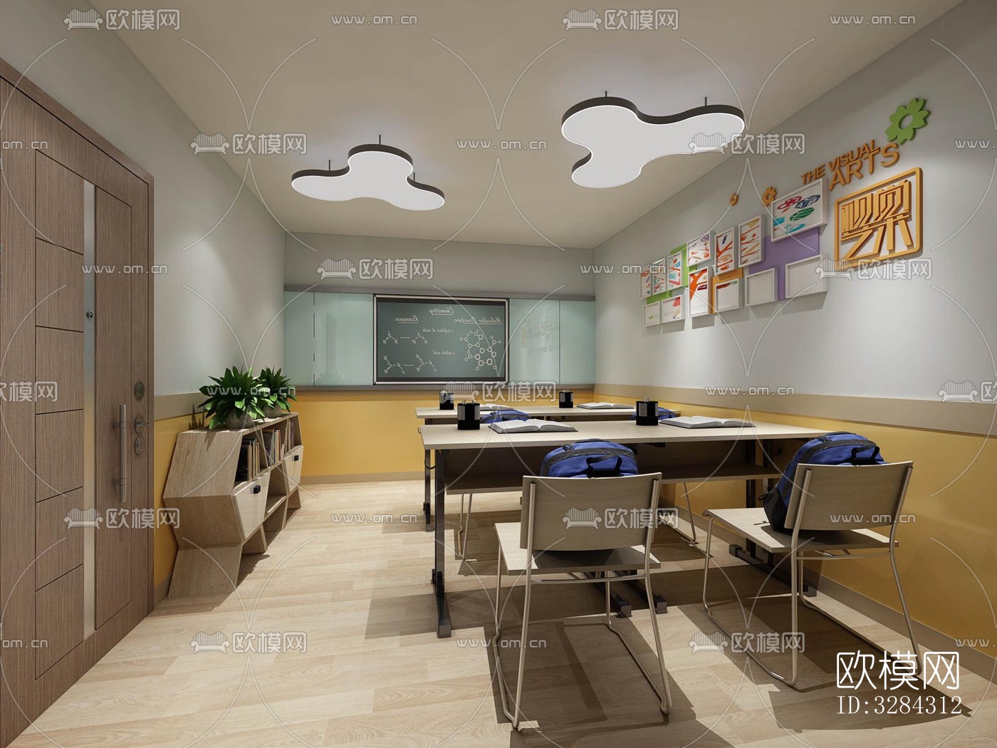 现代幼儿园效果图下载（渲染图3）