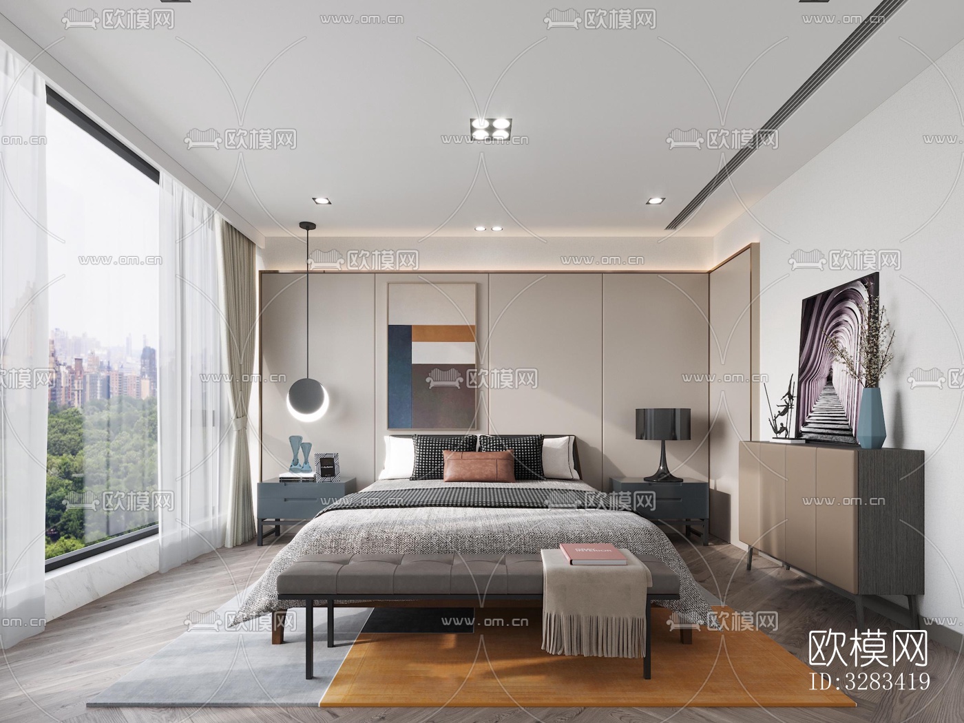 现代别墅效果图下载（渲染图5）