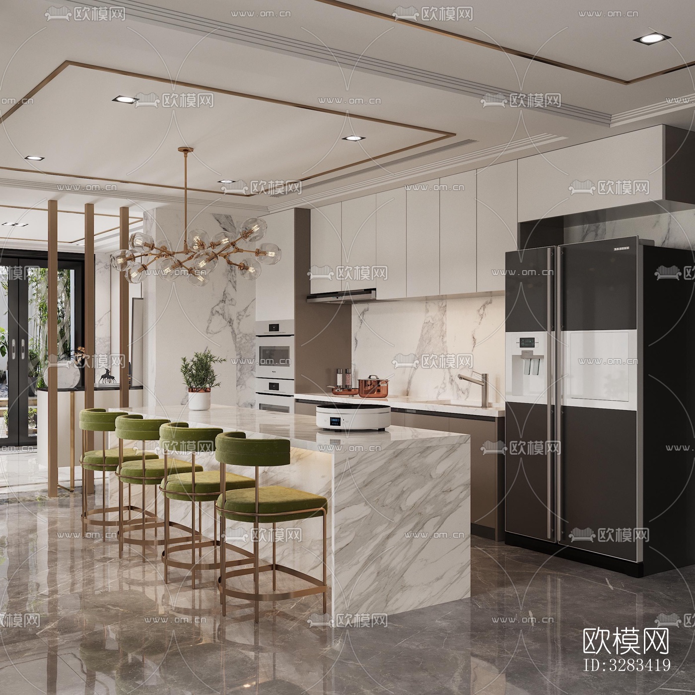 现代别墅效果图下载（渲染图7）