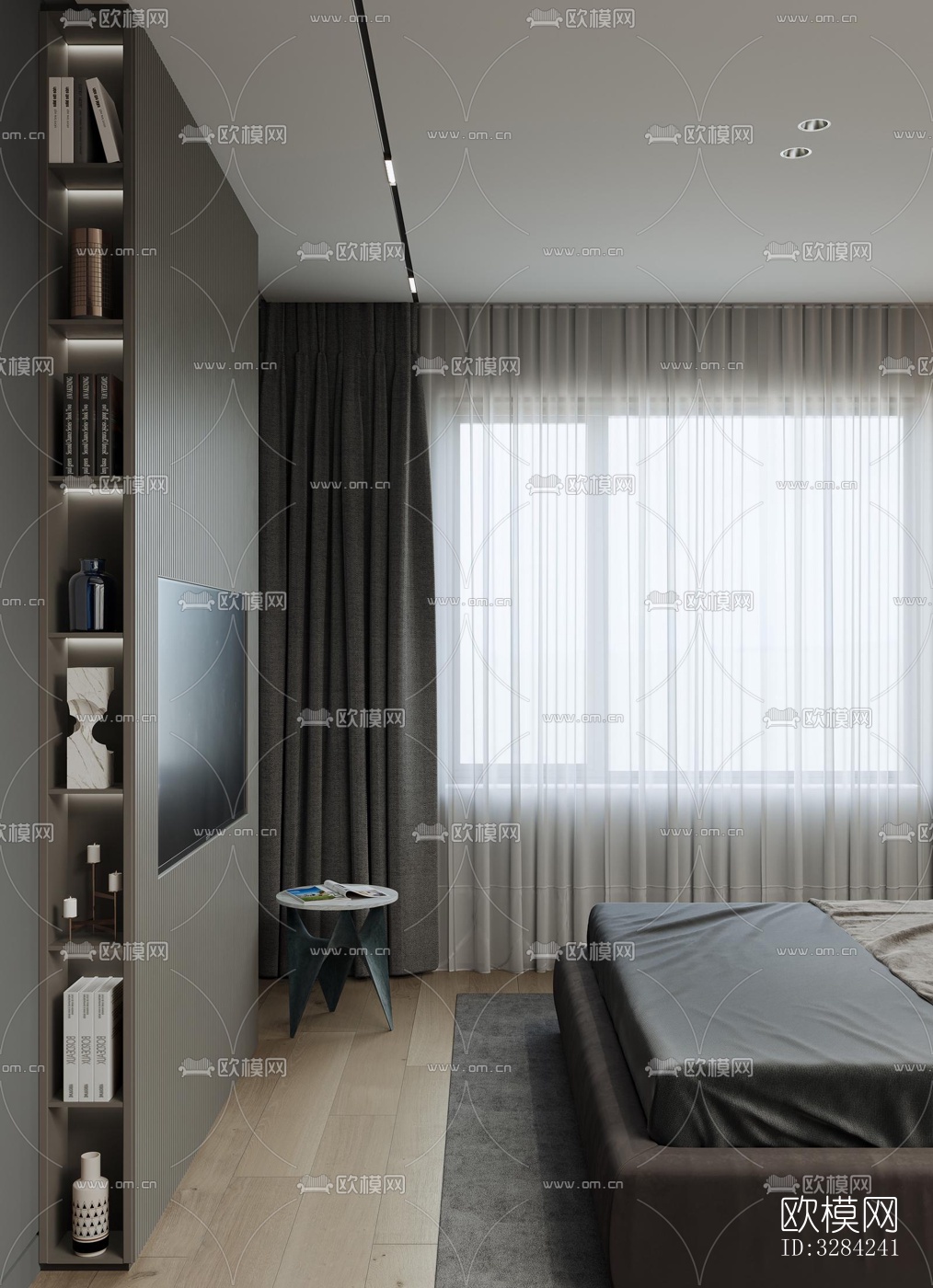 现代客餐厅效果图下载（渲染图9）