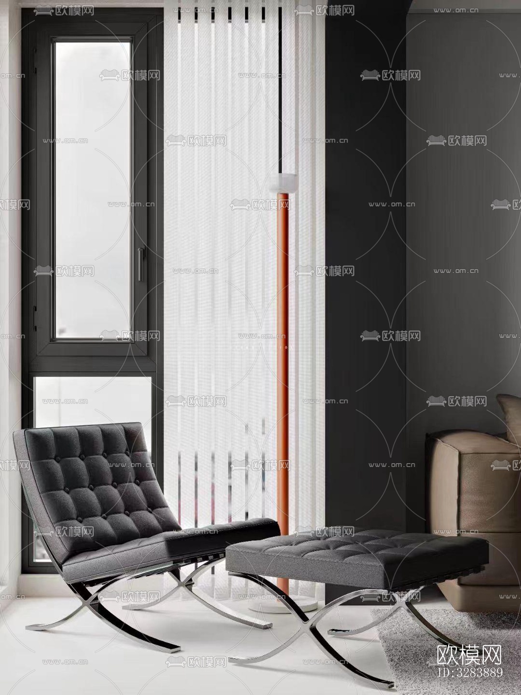 现代客餐厅效果图下载（渲染图9）