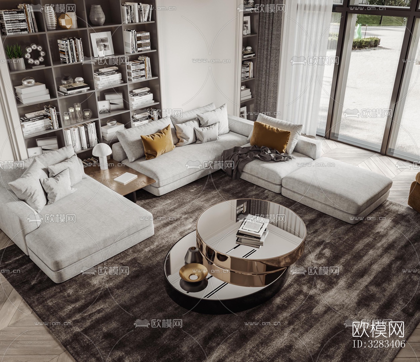 现代别墅效果图下载（渲染图11）