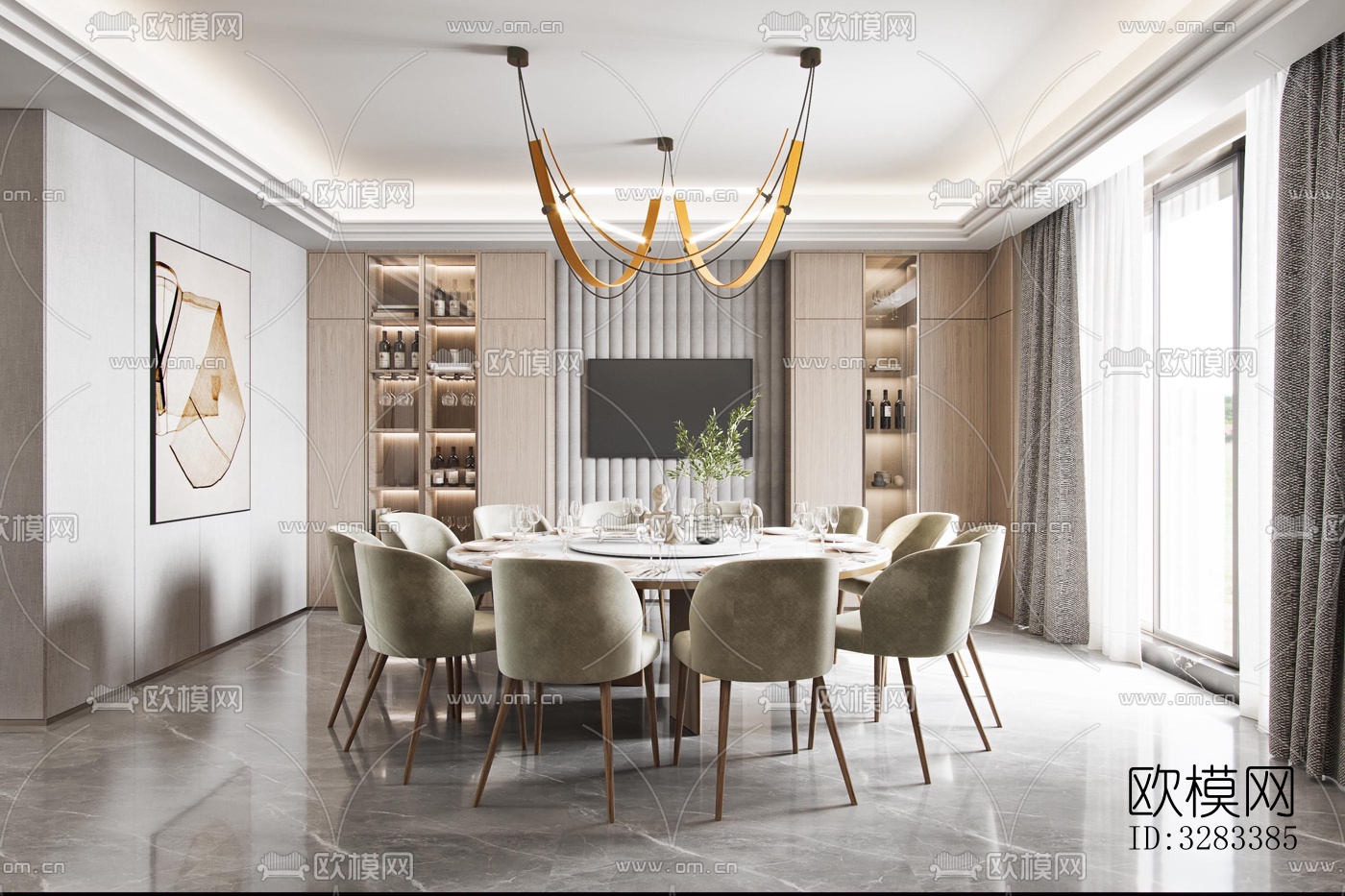 现代别墅效果图下载（渲染图8）