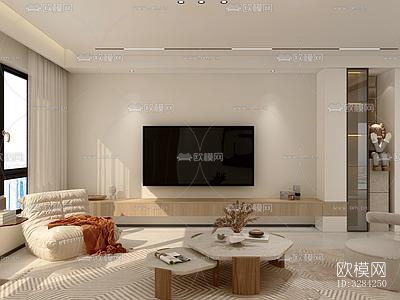 现代客餐厅效果图下载（渲染图10）