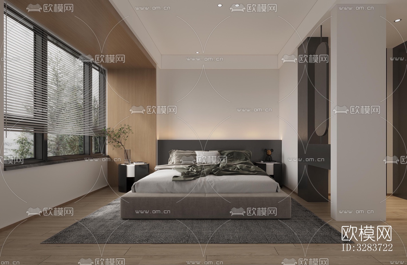 现代客餐厅效果图下载（渲染图4）