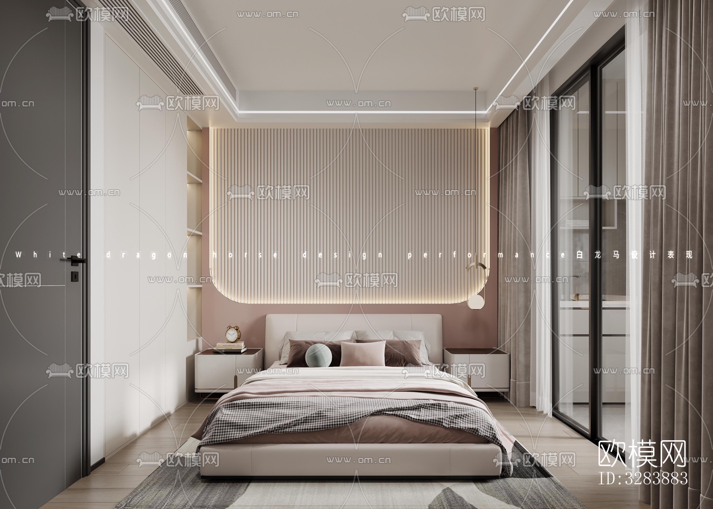 现代客餐厅效果图下载（渲染图9）